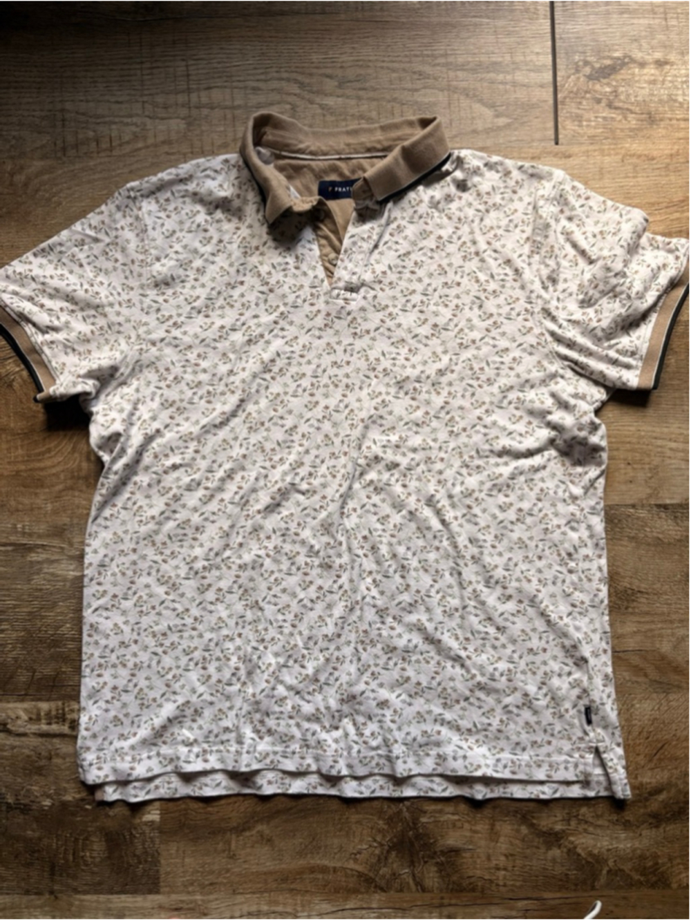 Fratini Floral Print Polo Shirt XL